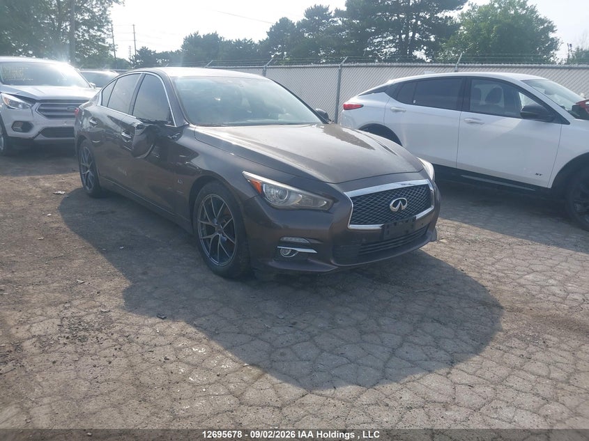2017 Infiniti Q50 3.0T, Правый бок, IAAI, VIN JN1EV7AR8HM831816