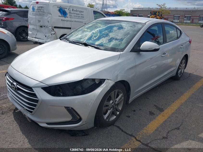 Vin: kmhd84lfxju582552, lot: 3100811, hyundai elantra gl 20182