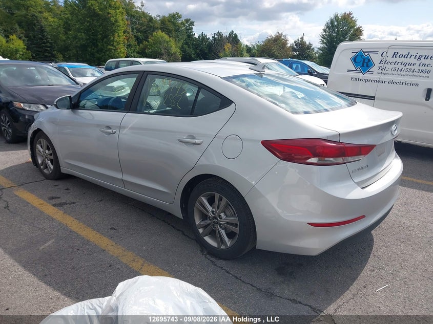 Vin: kmhd84lfxju582552, lot: 3100811, hyundai elantra gl 20183