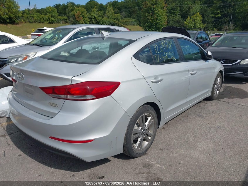Vin: kmhd84lfxju582552, lot: 3100811, hyundai elantra gl 20184