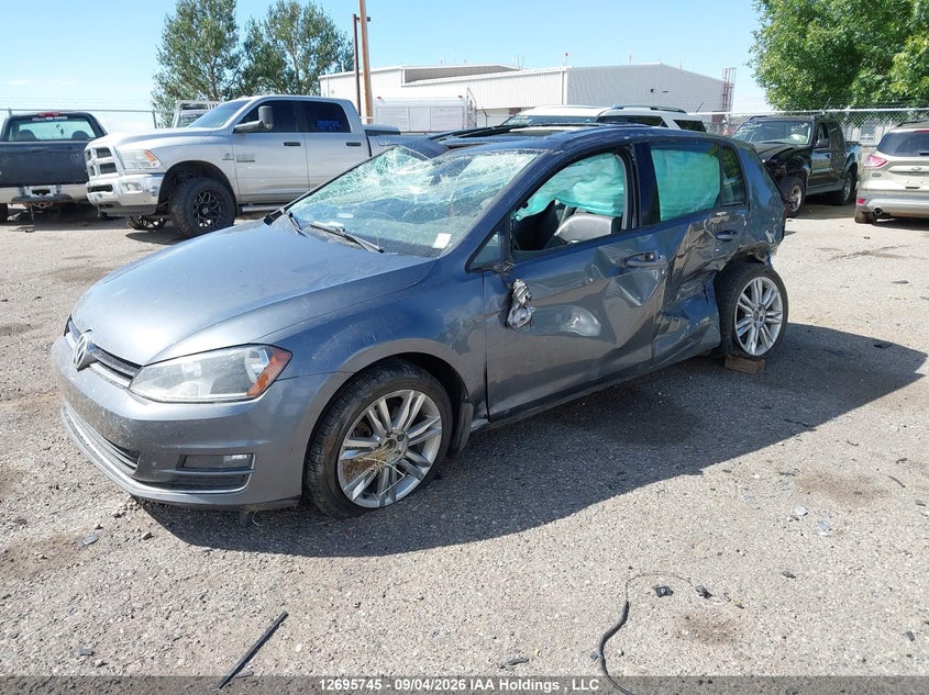 2015 Volkswagen Golf 1.8 Tsi Comfortline/1.8 Tsi Highline/1.8 Tsi Trendline, Rear, IAAI, VIN 3VW217AU4FM100444 — photo 2