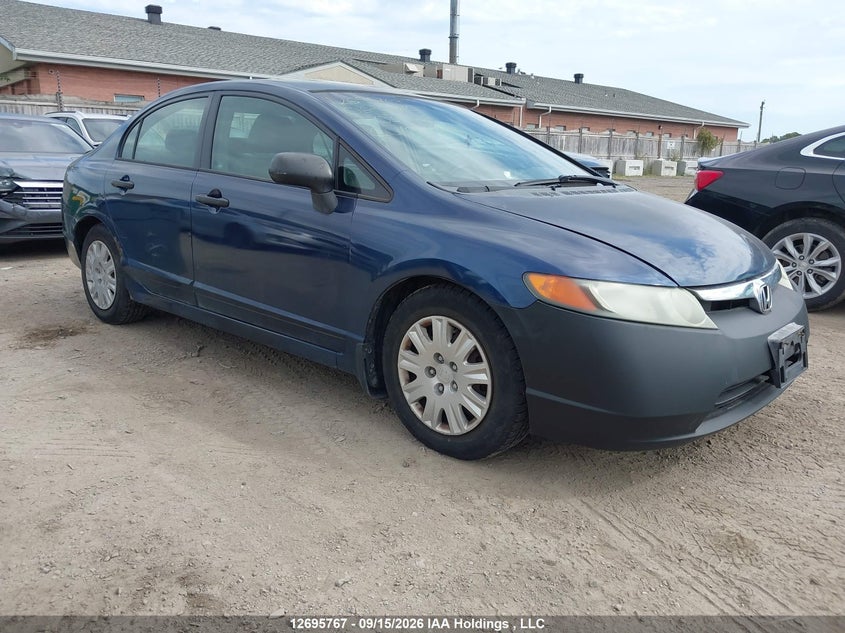2006 Honda Civic Dx Vp, Удар ззаду, IAAI, VIN 2HGFA16316H038633