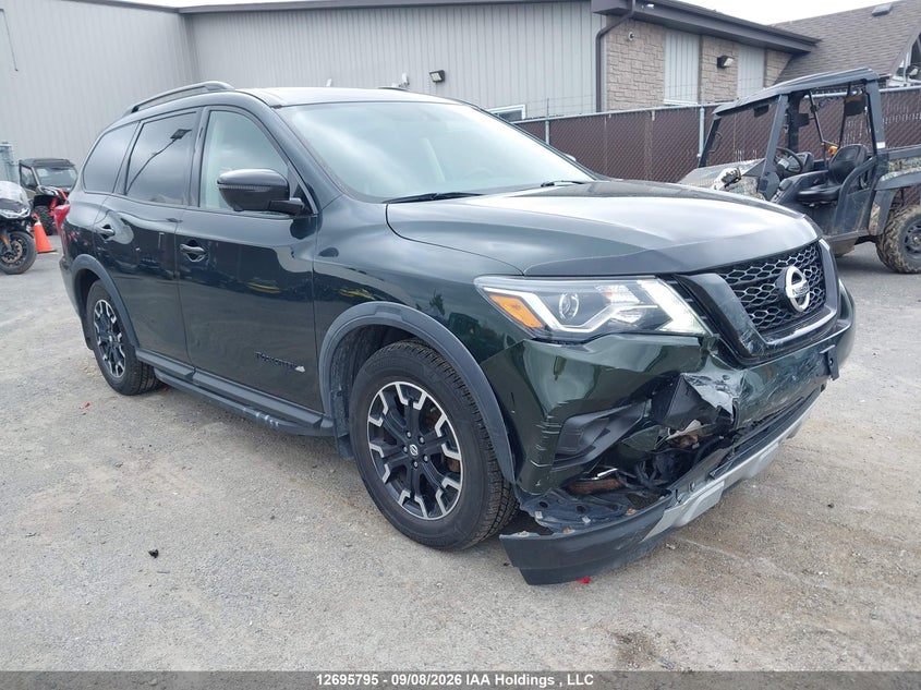 2019 Nissan Pathfinder Platinum/S/Sl Premium/Sv Tech, Удар спереди, IAAI, VIN 5N1DR2MM9KC616311