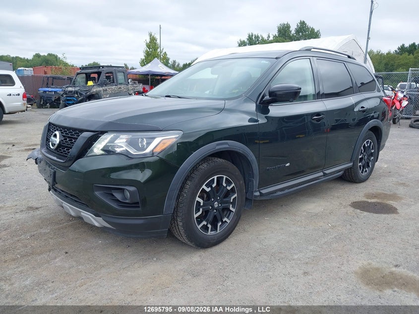 2019 Nissan Pathfinder Platinum/S/Sl Premium/Sv Tech, Front, IAAI, VIN 5N1DR2MM9KC616311 — photo 2