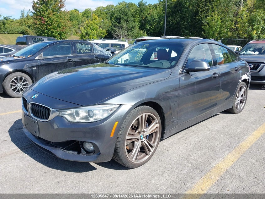 2015 BMW 4er, Left Rear, IAAI, VIN WBA4A7C54FD413519 — photo 2