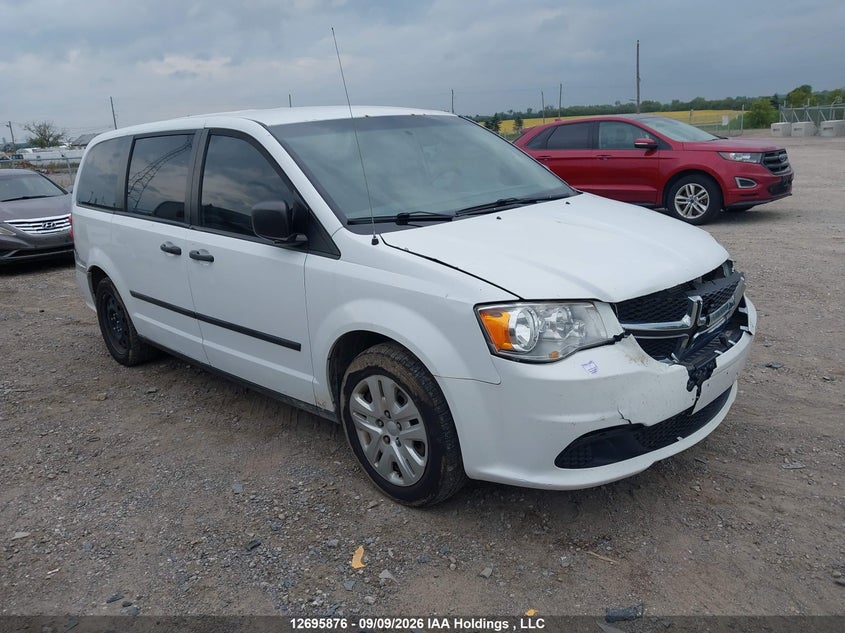 2017 Dodge Grand Caravan Cvp/Sxt, Удар спереди, IAAI, VIN 2C4RDGBG2HR836229