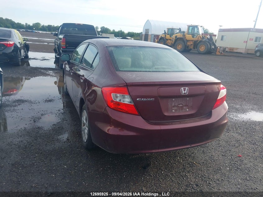 Vin: 2hgfb2f43ch056980, lot: 3101045, honda civic lx 20123
