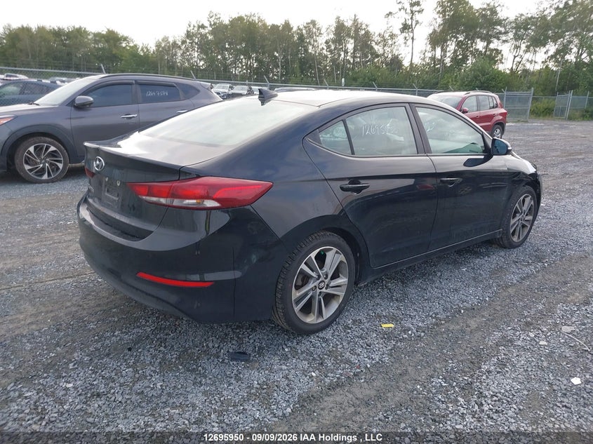 Vin: kmhd84lf4hu315207, lot: 3101070, hyundai elantra se 20174