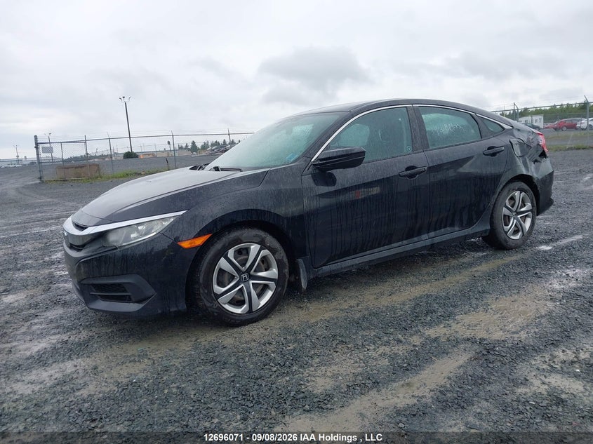 2017 Honda Civic, Rear, IAAI, VIN 2HGFC2F54HH001970 — photo 2