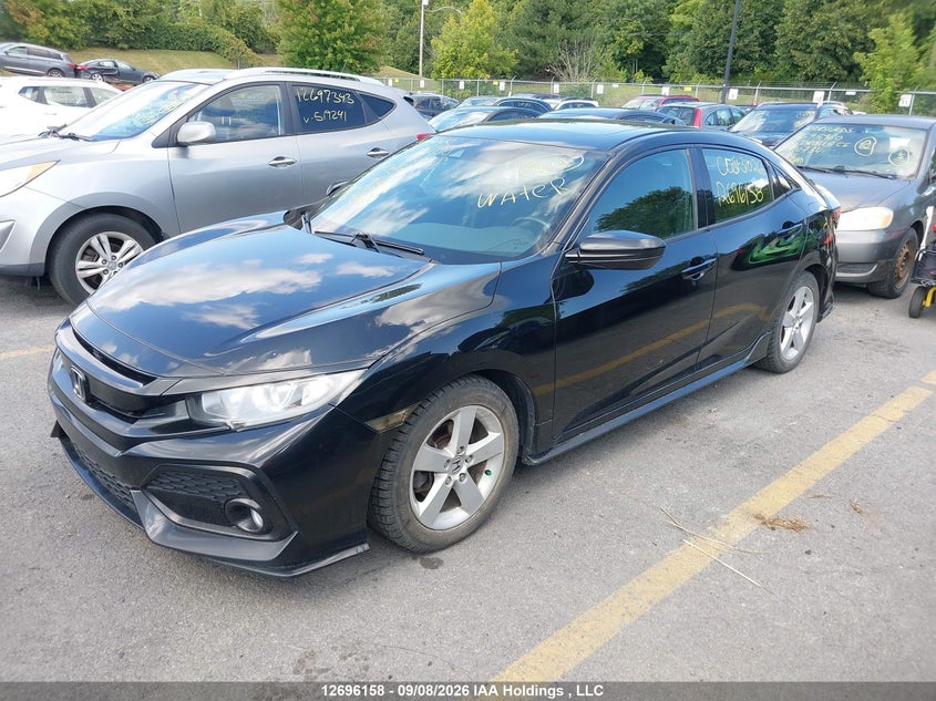 Vin: shhfk7h48hu310266, lot: 3101285, honda civic sport 20172