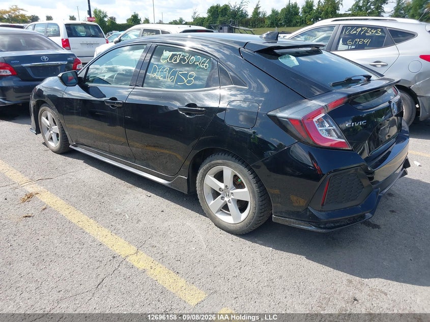 Vin: shhfk7h48hu310266, lot: 3101285, honda civic sport 20173