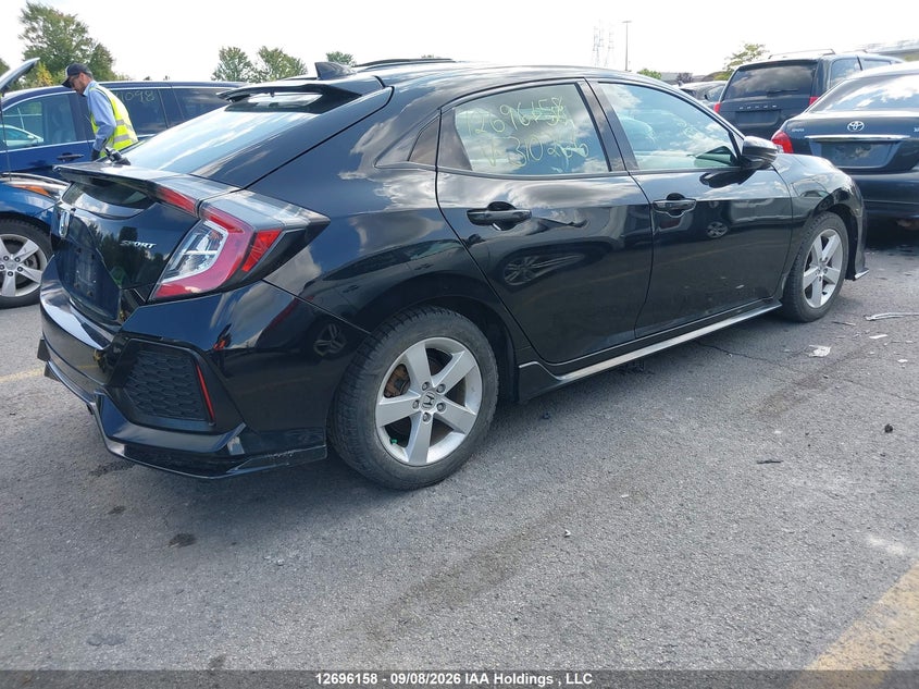 Vin: shhfk7h48hu310266, lot: 3101285, honda civic sport 20174