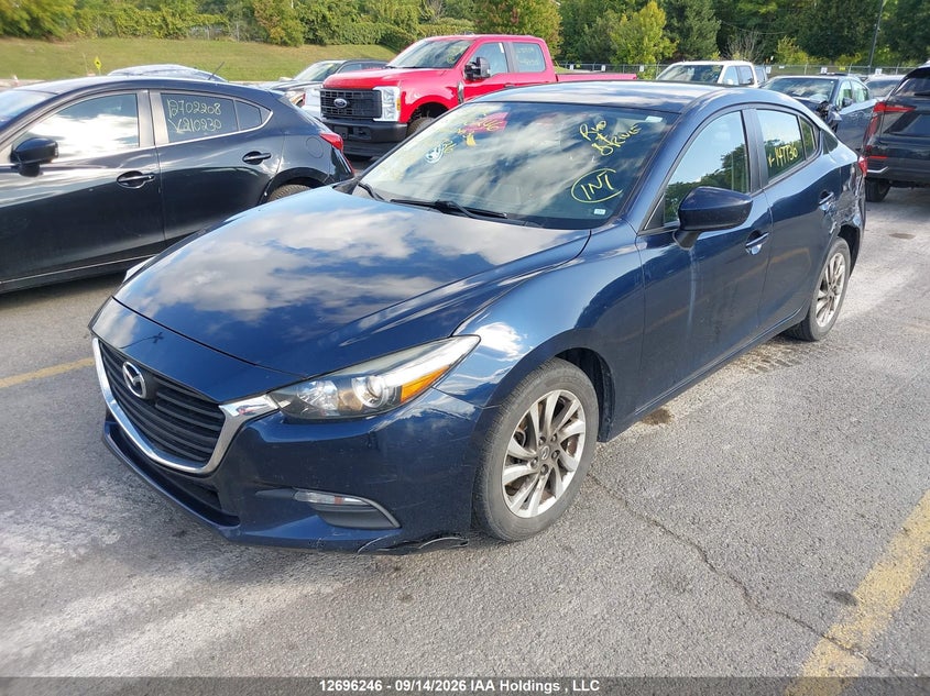 Vin: jm1bn1u77h1147736, lot: 3101389, mazda 3 sport 20172