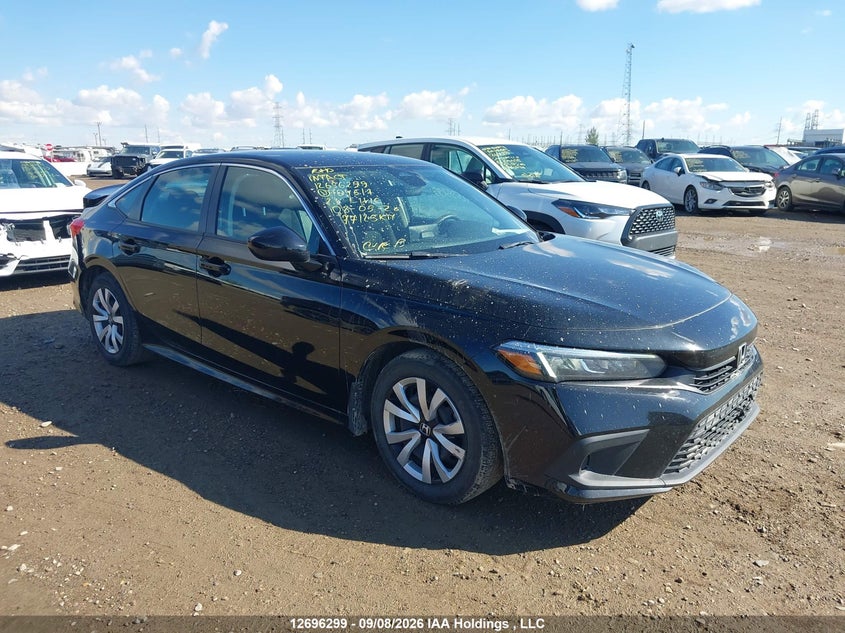 2023 Honda Civic Lx, Удар сзади, IAAI, VIN 2HGFE2F28PH104517