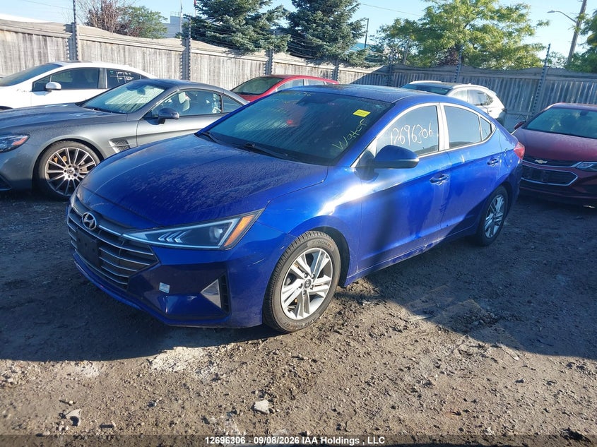 Vin: kmhd84lf8lu953467, lot: 3101451, hyundai elantra preferred with sun and safety package auto ivt 20202