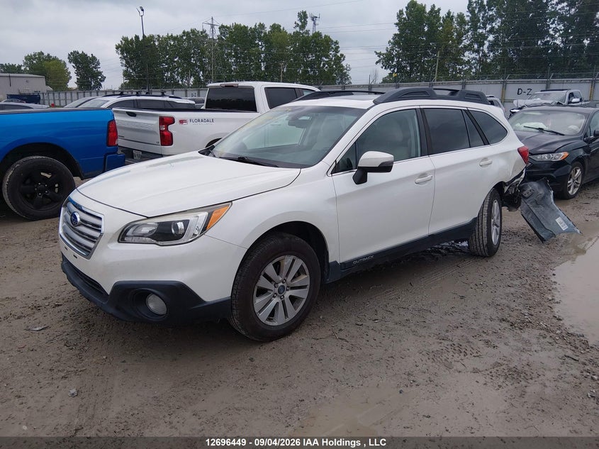 2017 Subaru Outback, Rear, IAAI, VIN 4S4BSCGC2H3309124 — photo 2