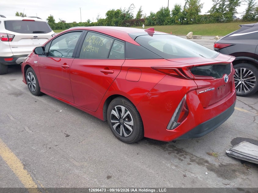 Vin: jtdkarfpxj3097111, lot: 3101621, toyota prius prime 20183