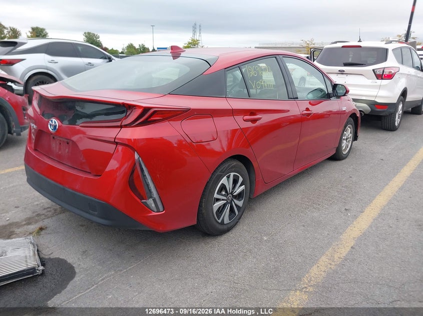 Vin: jtdkarfpxj3097111, lot: 3101621, toyota prius prime 20184