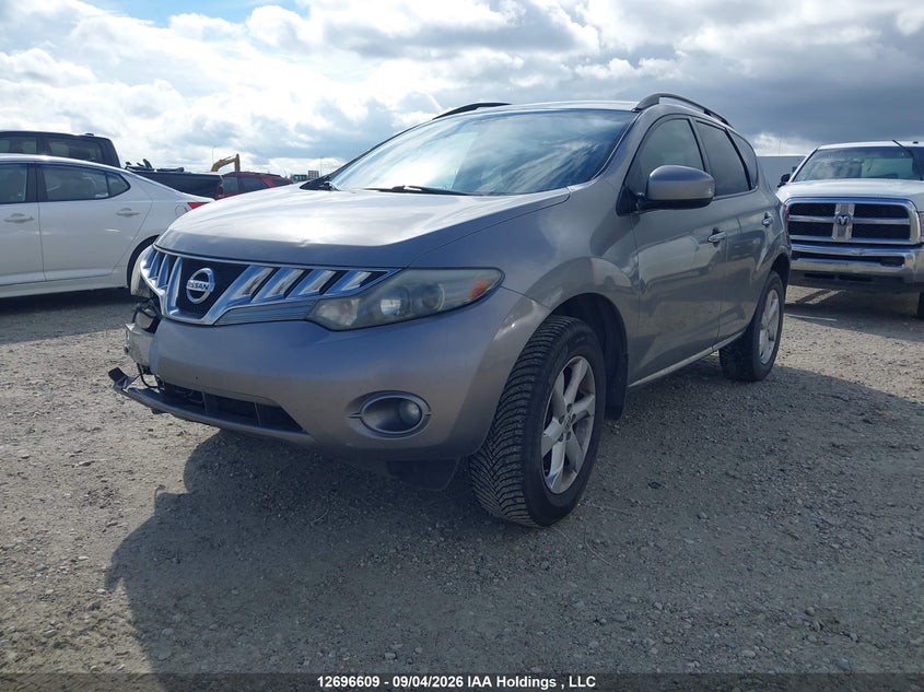 2009 Nissan Murano S/Sl/Le, Front, IAAI, VIN JN8AZ18WX9W143139 — photo 2