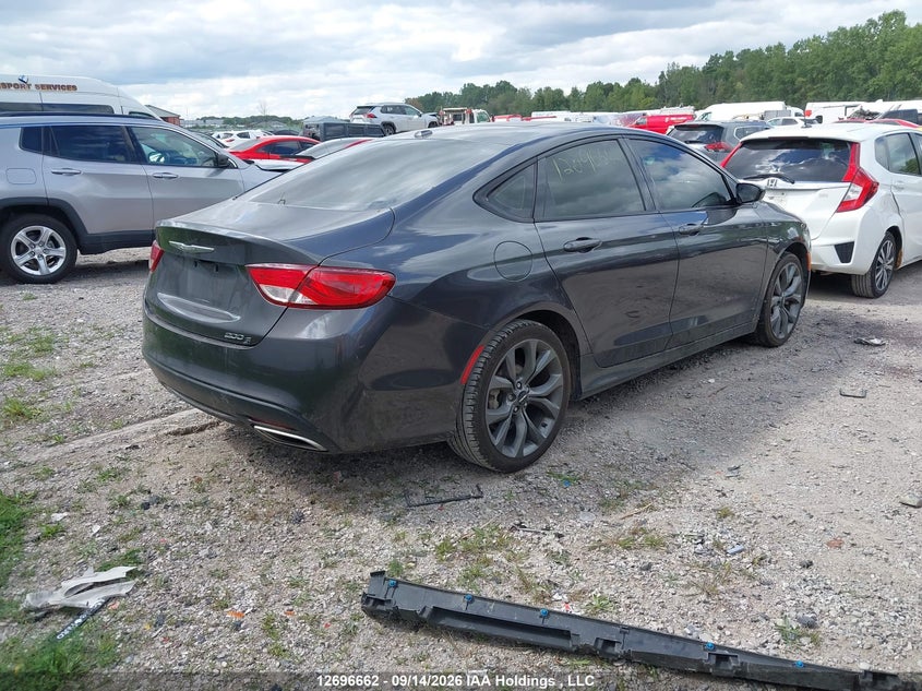 Vin: 1c3cccbg9fn550281, lot: 3101815, chrysler 200 s 20154