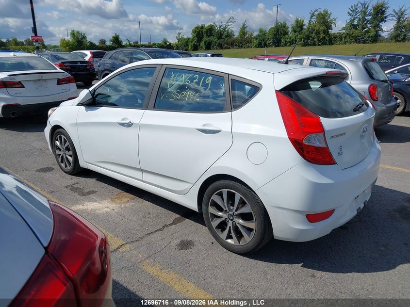 Vin: kmhct5ae5hu350946, lot: 3101869, hyundai accent se 20173