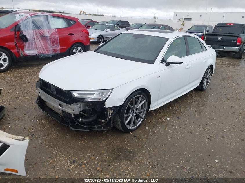 2017 Audi A4, Удар спереду, IAAI, VIN WAUFNAF4XHN021204 — фото 2