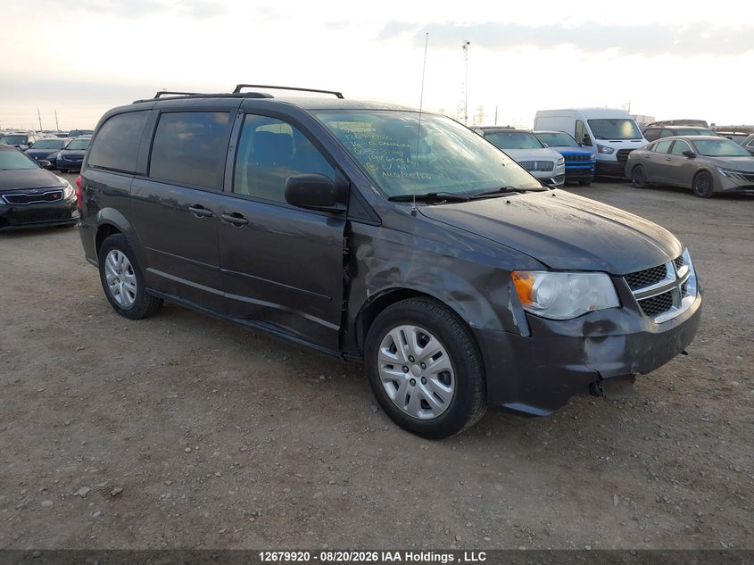 2016 Dodge Grand Caravan Se/Sxt, Front, IAAI, VIN 2C4RDGBG2GR323139