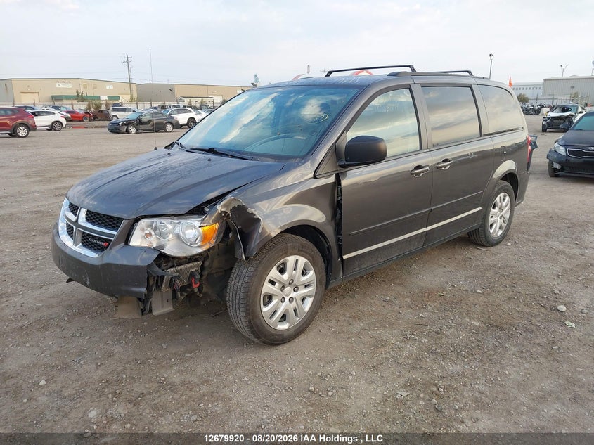 2016 Dodge Caravan, Front, IAAI, VIN 2C4RDGBG2GR323139 — photo 2