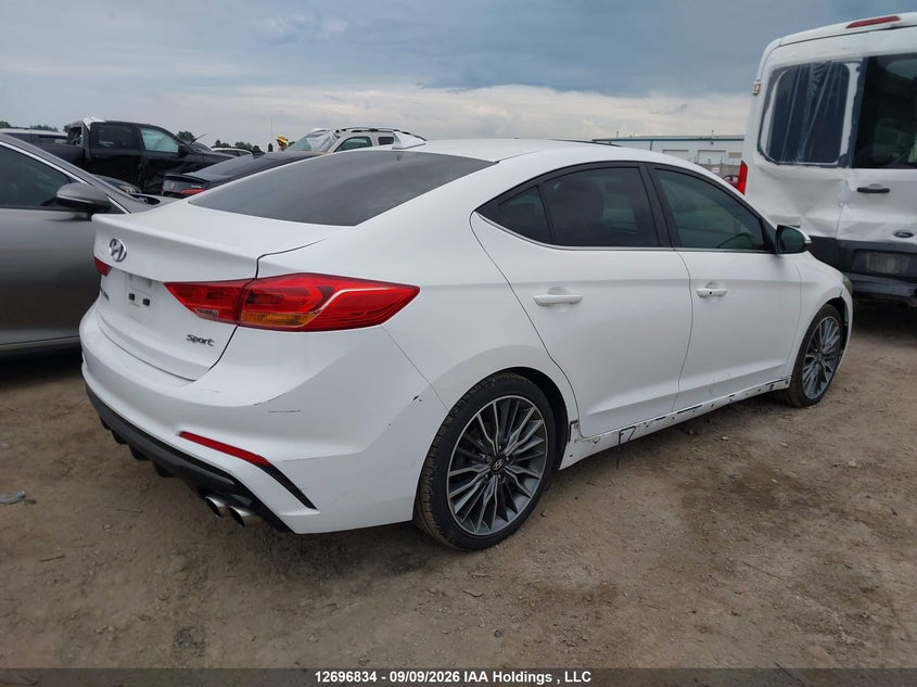 Vin: kmhd04lb5hu385433, lot: 3101999, hyundai elantra sport 20174