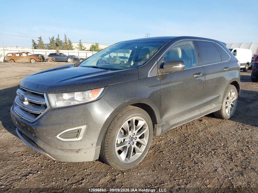 Vin: 2fmpk4k97fbb98056, lot: 3102025, ford edge titanium 20152