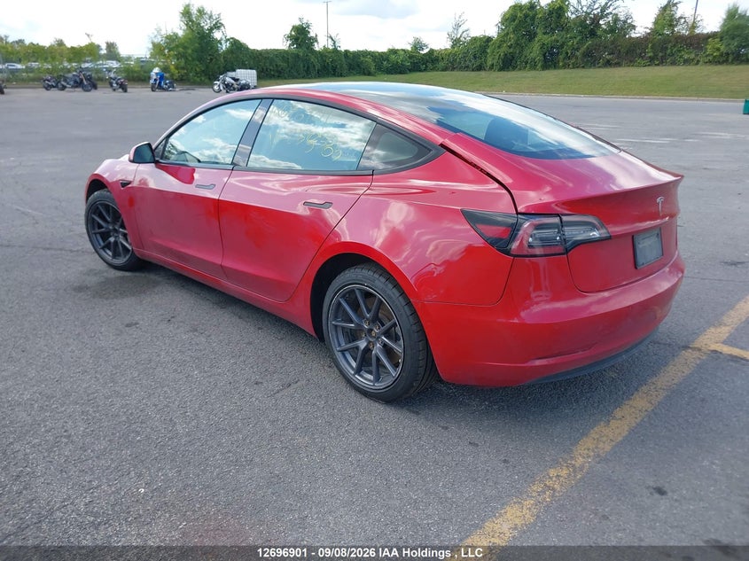 Vin: 5yj3e1ea9nf258385, lot: 3102066, tesla model 3 rwd/standard range 20223