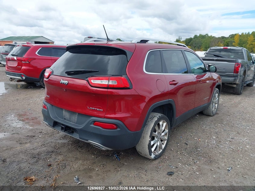 Vin: 1c4pjmds9fw661756, lot: 3102093, jeep cherokee limited 20154