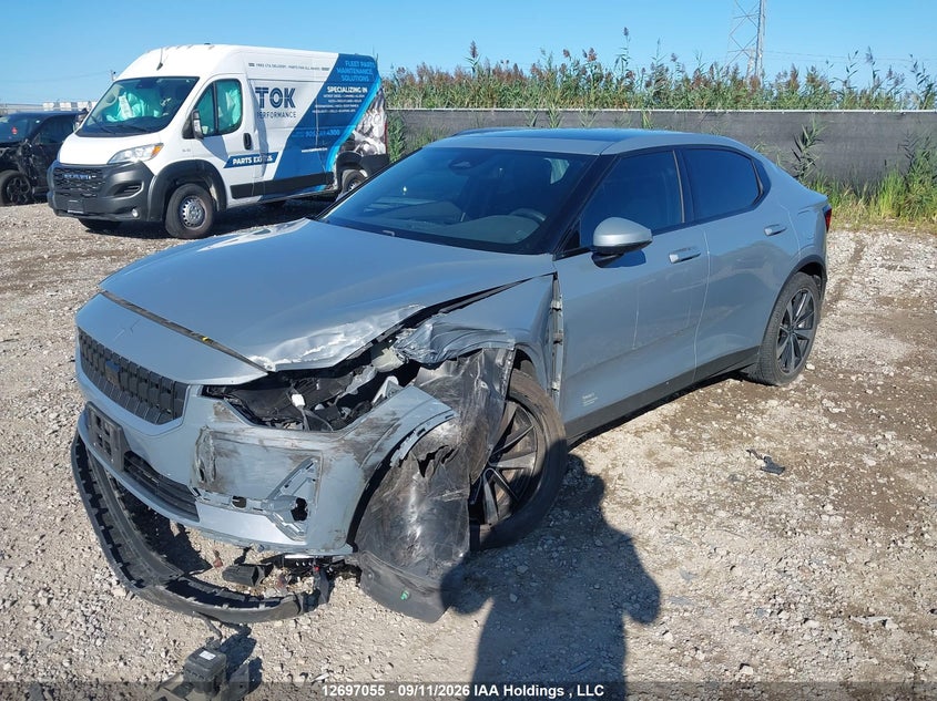 2022 Polestar 2 Long Range Dual Motor, Front, IAAI, VIN LPSED3KAXNL067530 — photo 2