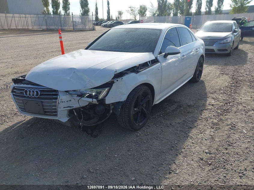 2017 Audi A4 Prestige, Front, IAAI, VIN WAUFNAF46HN011320 — photo 2