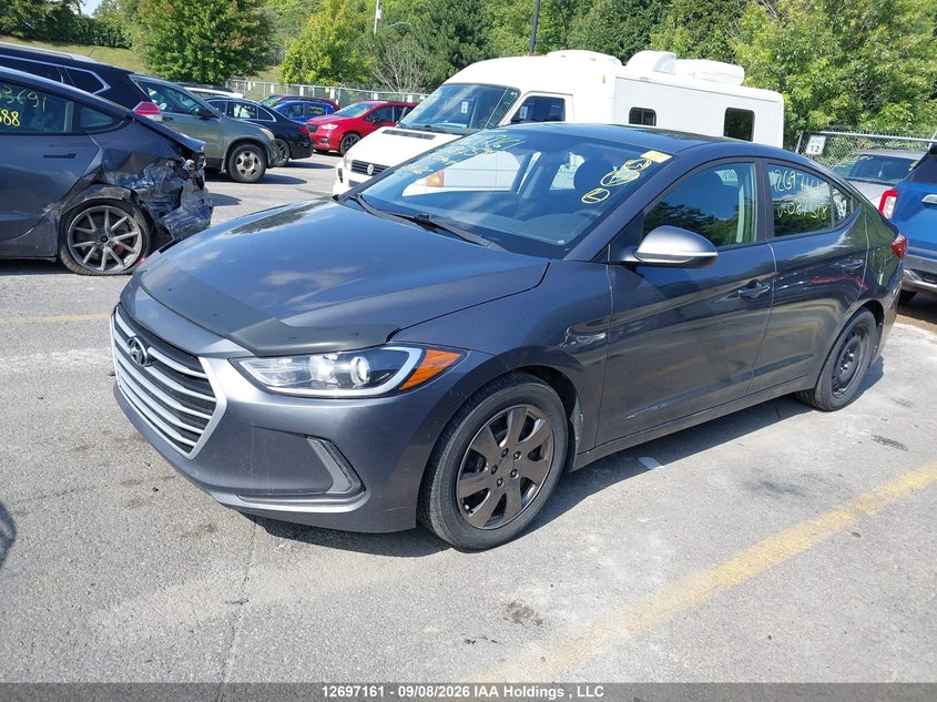 2017 Hyundai Elantra Gls, Правый бок, IAAI, VIN KMHD84LFXHU087598 — фото 2