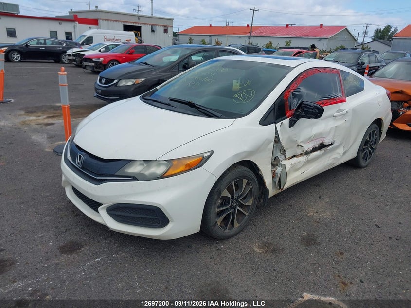 2015 Honda Civic, Левый бок, IAAI, VIN 2HGFG3A56FH001404 — фото 2