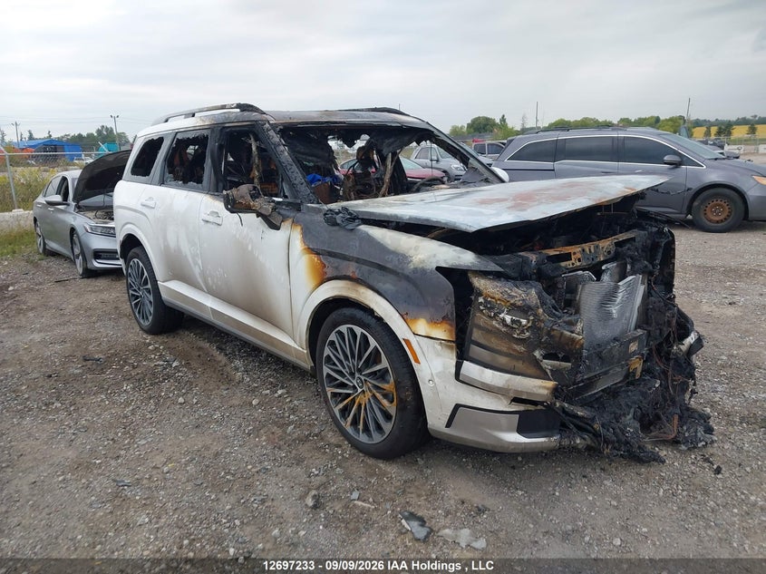 2026 Hyundai Palisade Hybrid Nhl Special Edition/Ultimate Calligraphy Hybrid, Полностью сгорел, IAAI, VIN KM8RMESA6TU079407