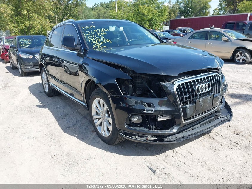 2014 Audi Q5 Premium Plus, Удар спереди, IAAI, VIN WA1LGCFP3EA011584