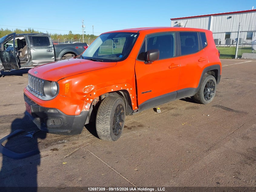 Vin: zaccjbatxgpd29744, lot: 3102518, jeep renegade sport 20162