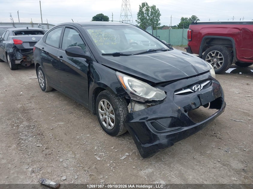 2013 Hyundai Accent Gl, Удар спереди, IAAI, VIN KMHCT4AE5DU291417