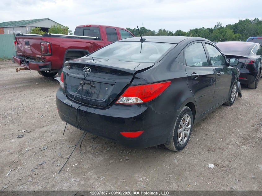 Vin: kmhct4ae5du291417, lot: 3102597, hyundai accent gl 20134