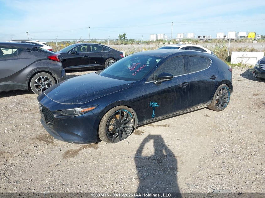 Vin: jm1bpbmy4n1513530, lot: 3102626, mazda mazda3 gt w/turbo 20222