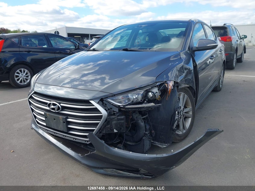 Vin: kmhd84lf2hu401745, lot: 3102669, hyundai elantra gl 20172