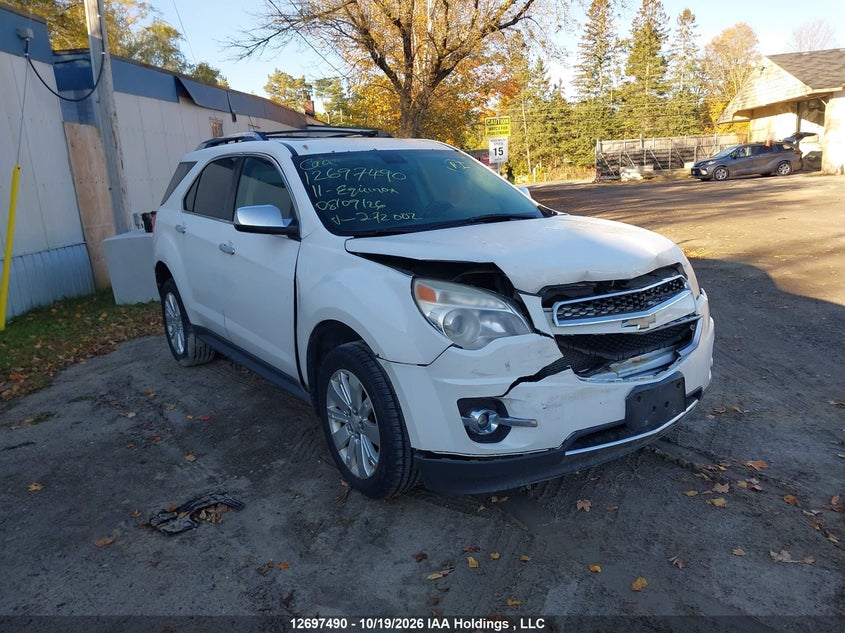 2011 Chevrolet Equinox Ltz, Удар спереди, IAAI, VIN 2CNFLGEC9B6272002