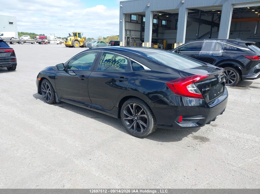 Vin: 2hgfc2f84lh006265, lot: 3102724, honda civic sport 20203