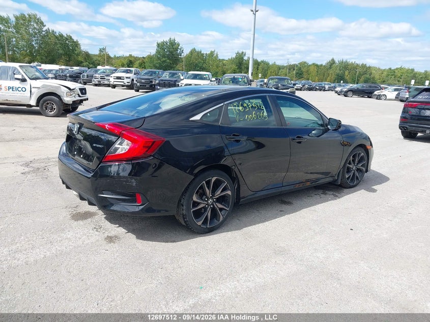 Vin: 2hgfc2f84lh006265, lot: 3102724, honda civic sport 20204