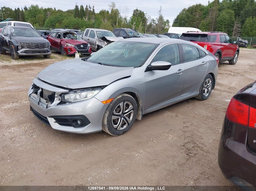 Vin: 2hgfc2f51gh033595, lot: 3102754, honda civic lx 20162