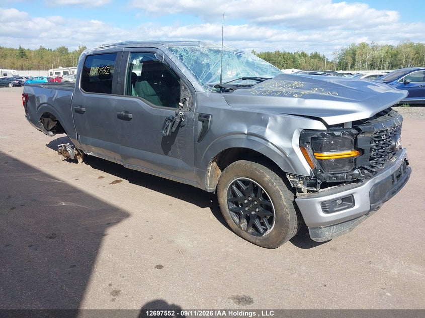 2025 Ford F-150 Stx, Front, IAAI, VIN 1FTEW2LP0SKF35961
