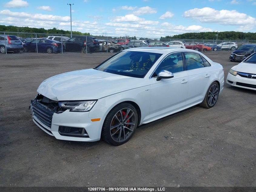 Vin: wauc4af42ja049291, lot: 3102920, audi s4 3.0t technik 20182