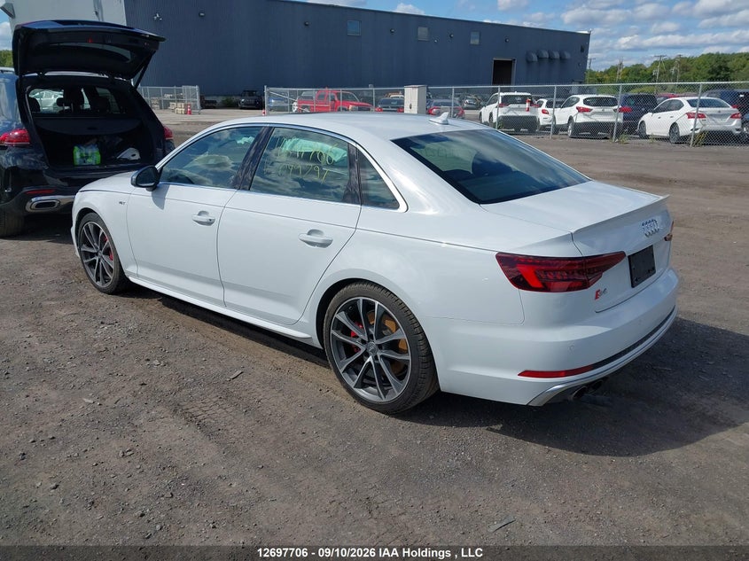 Vin: wauc4af42ja049291, lot: 3102920, audi s4 3.0t technik 20183